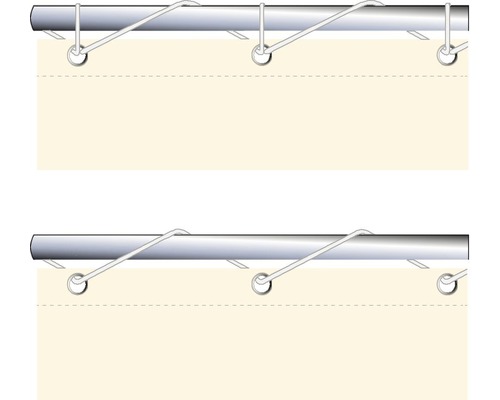 Accessoire de tringle à rideaux pour la fixation d''un rideau