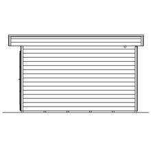 Abri de jardin SKAN HOLZ Breda avec plancher 420 x 440 cm naturel