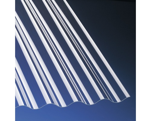 Gutta Acryl Wellplatte Sinus 76/18 glasklar schlagzäh 3500 x 1045 x 1,5 mm-0
