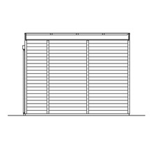 Illustration d''un abri de jardin avec revêtement horizontal