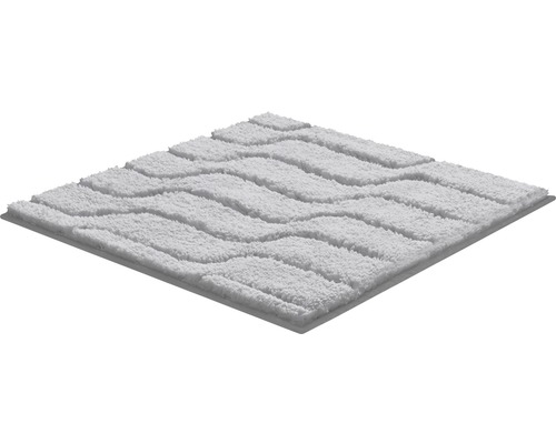 Tapis de bain carré avec motif ondulé