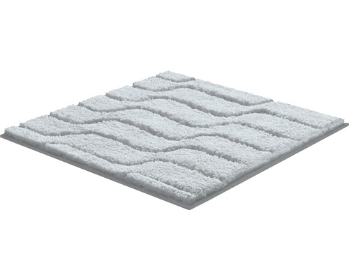 Tapis de bain carré avec motif ondulé