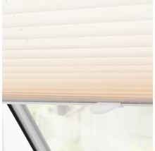 Store plissé pour fenêtre de toit Lichtblick Haftfix M08 crème-thumb-2