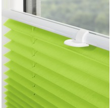 Store plissé Lichtblick tamisant avec guidage latéral vert 45x130 cm-thumb-2