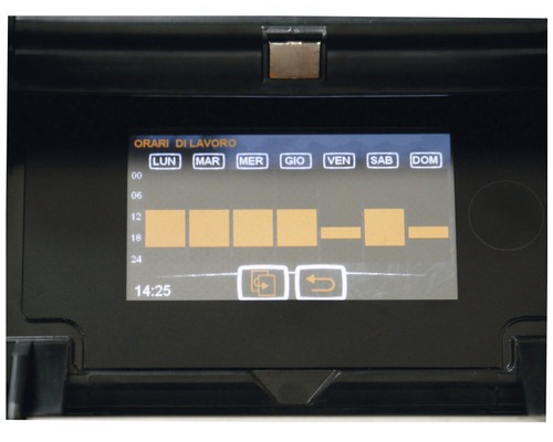 Affichage avec horaire de travail