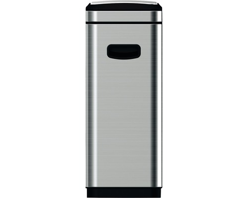Poubelle rectangulaire en acier inoxydable