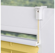 Store plissé Lichtblick tamisant avec guidage latéral jaune 45x130 cm-thumb-3