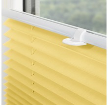 Store plissé Lichtblick tamisant avec guidage latéral jaune 45x130 cm-thumb-4