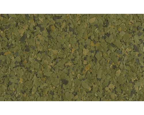 Nahaufnahme von Fischfutterflocken