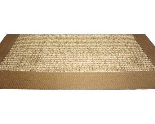 Tapis en fibres naturelles avec bordure