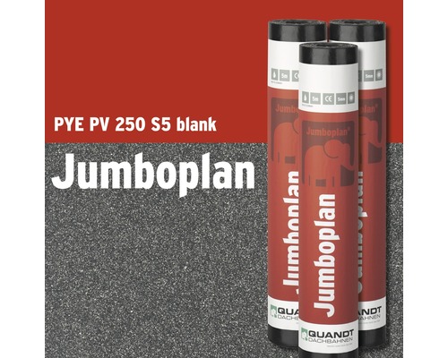 Bande à souder en bitume Quandt Jumboplan PYE PV 250 S5 blank 5 x 1 m, rouleau = 5 m²