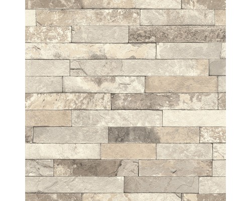 Papier peint intissé 475159 Factory 3 pierres gris Papier peint aspect pierre