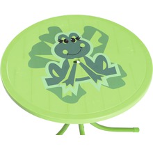 Runder Kindertisch mit Froschmotiv