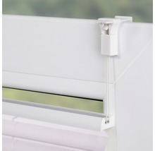 Store plissé Lichtblick avec guidage latéral, dégradé de couleurs blanc/taupe/violet 60x130 cm-thumb-2