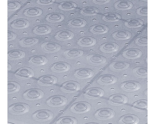 Vue détaillée d''une couverture de piscine transparente avec des picots