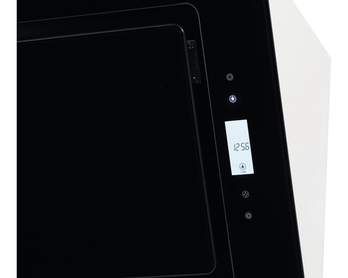 Vue détaillée d''une hotte aspirante avec affichage numérique