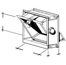 Illustration einer Rückstauklappe