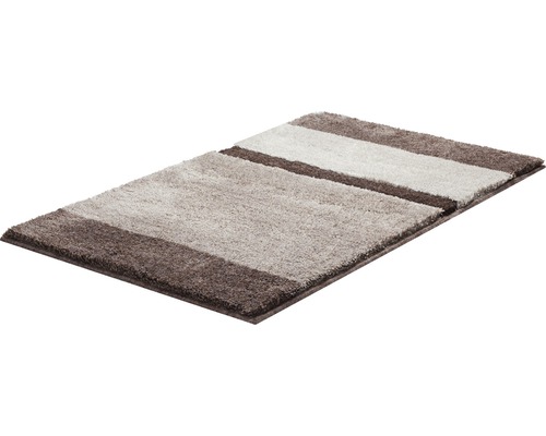 Hochflor Badteppich mit Streifenmuster