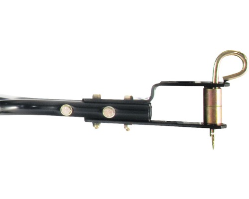 Timon de remorque avec ancrage au sol