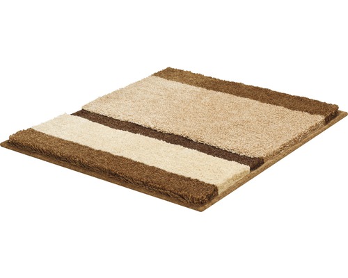 Tapis de bain carré à rayures