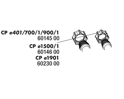 Zeichnung von zwei gerändelten Muttern