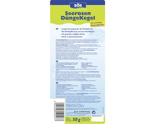 Söll Seerosen Düngekegel für Wasserpflanzen