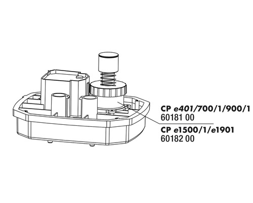 Explosionszeichnung CP e401/700/1/900/1 und CP e1500/1/e1901