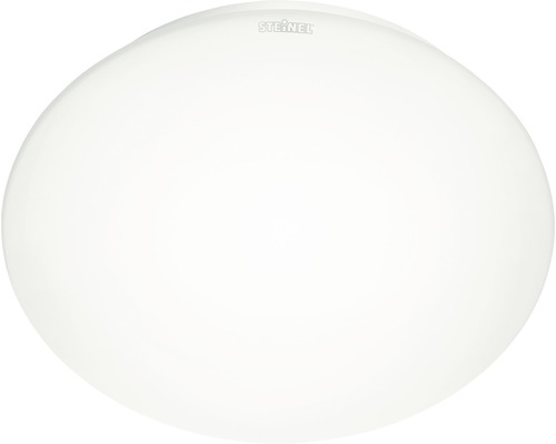 Plafonnier LED Steinel IP44 9,3W 918 lm 3000 K Ø 25,5 cm RS 16 LEDs verre blanc Plafonnier blanc avec logo Steinel