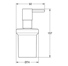 Distributeur à savon de rechange GROHE Essential et Essential Cube 40394001 chrome/verre-thumb-3