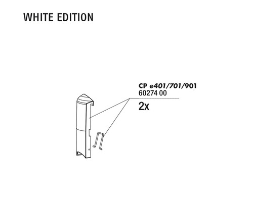 Profilé d''angle avec accessoires pour White Edition