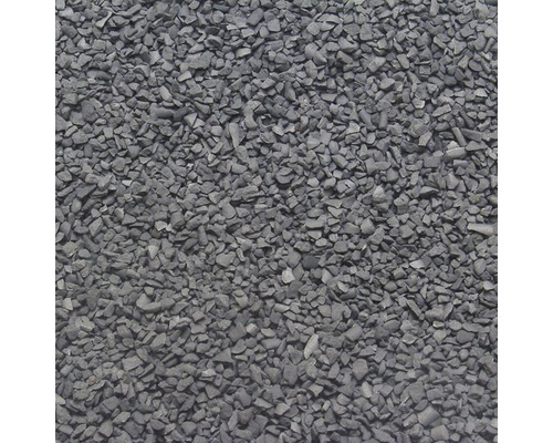 Gros plan de pierres de gravillons grises.