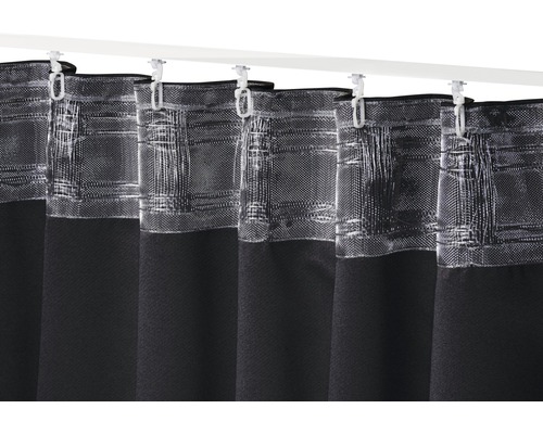 Echarpes décoratives avec motif, suspendues à une tringle à rideaux