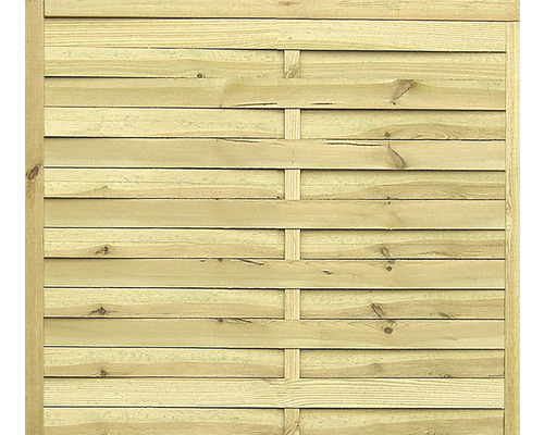 Holzzaun-Element mit horizontalen Brettern