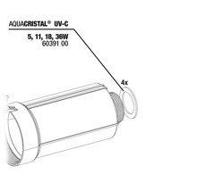 Dichtung JBL PC UV-C Schlauchanschluss 4 Stück