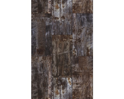 Papier peint panoramique intissé 940909 Factory IV aspect béton 4 pces 300 x 186 cm Carreaux muraux rectangulaires avec effet rouille pour l''intérieur