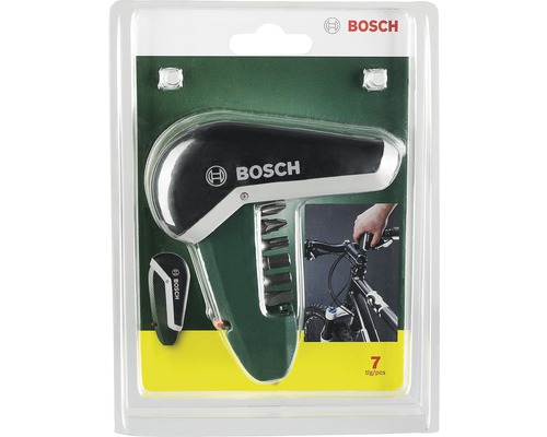 Logo Bosch, set d’outils de vélo 7 pièces emballé