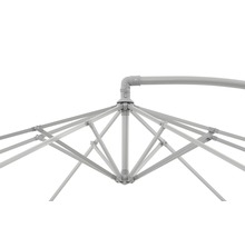 Armature de parasol en aluminium Ø 3 m, gris