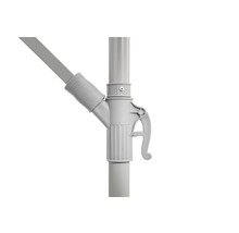 Armature de parasol en aluminium Ø 3 m, gris