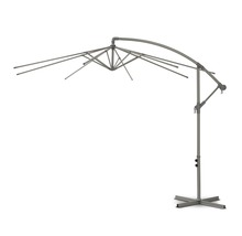 Armature de parasol en aluminium Ø 3 m, gris