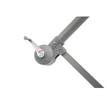 Armature de parasol en aluminium Ø 3 m, gris