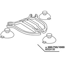 Support de pommeau de douche avec ventouses