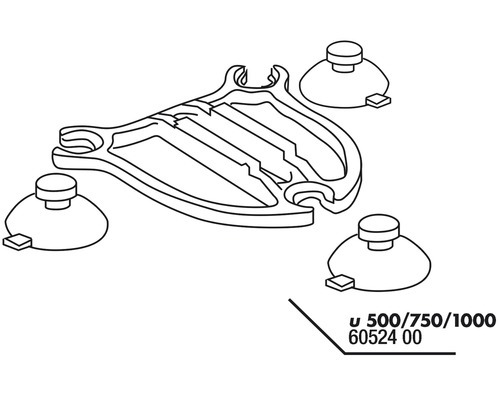 Support de pommeau de douche avec ventouses