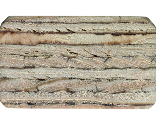 Nahaufnahme einer Holzleimholzplatte.