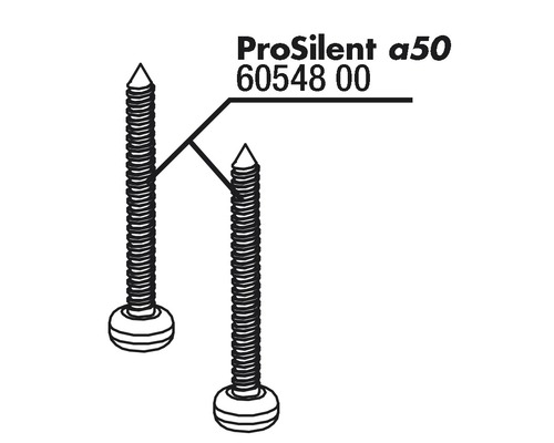 Zwei Schrauben mit Linsenkopf