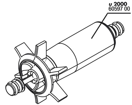 Rotor de rechange pour pompe de bassin U 2000