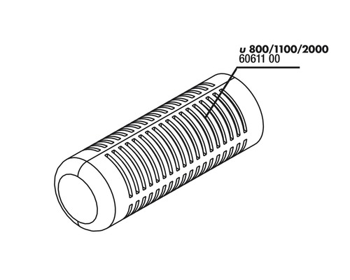 Kunststoff-Filtereinsatz mit Schlitzen für Wasserfilter