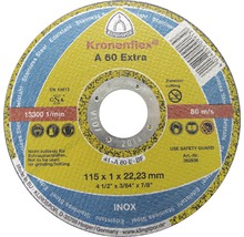 Trennscheibe mit den Maßen 115 x 1 x 22,23 Millimeter.