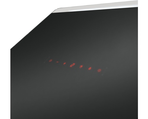 Vue détaillée des commandes d''une hotte aspirante