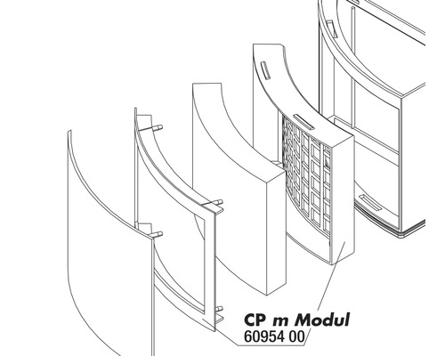 Schéma éclaté d''un module CP m