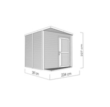 Gartenhaus Bertilo Design Concept mit Fußboden 241 x 297 cm anthrazit